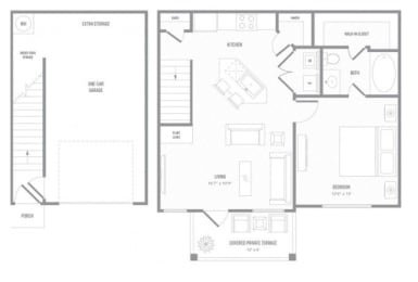 1 bed, 1 bath, 750 sqft, $1,538