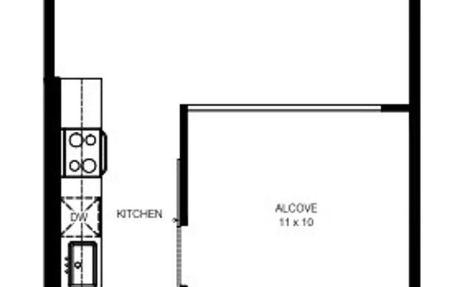 1 bed, 1 bath, 700 sqft, $1,795, Unit 505
