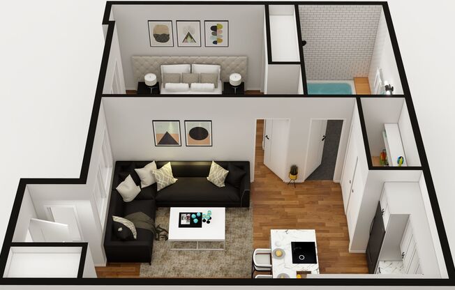 1 bed, 1 bath, 500 sqft, $1,499, Unit 403