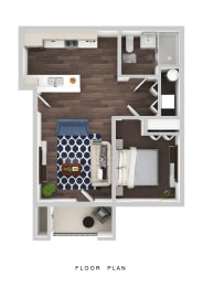 1 bed, 1 bath, 584 sqft, $1,571