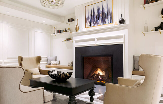 Astor House Lobby Fireplace