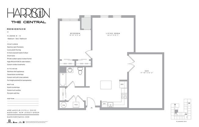 1 bed, 1 bath, 1,055 sqft, $3,495