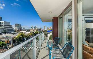 Private Balconies at F11 Luxury Apartments in San Diego, CA
