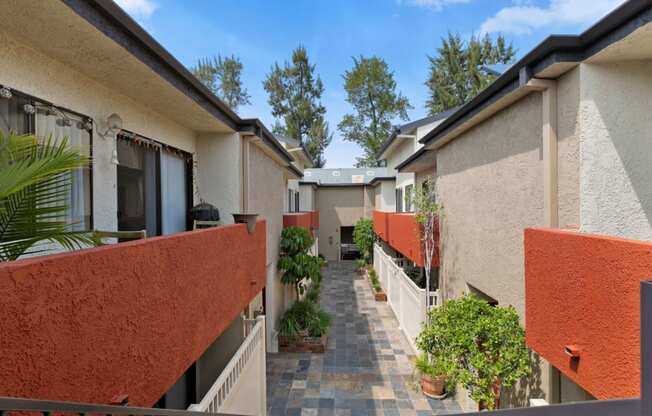 Pet-Friendly Apartments in Sherman Oaks CA - Brody Terrace - Private Balconies Overlook Courtyard