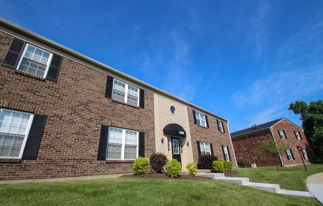 This is a photo of a building exterior at Montana Valley Apartments in Cincinnati, OH.
