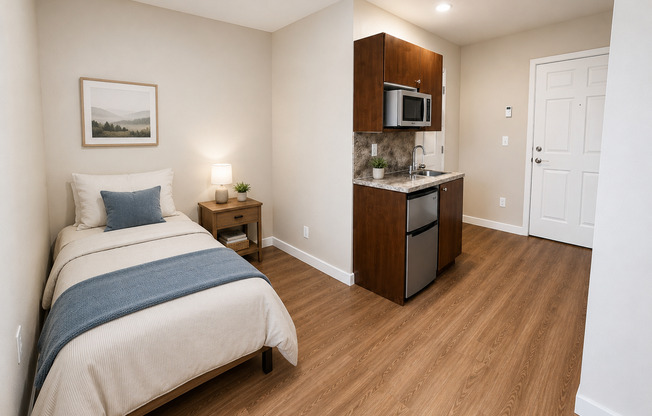 Studio, 1 bath, 160 sqft, $975, Unit 351