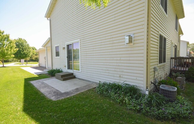 End-unit townhome with park-like yard area!