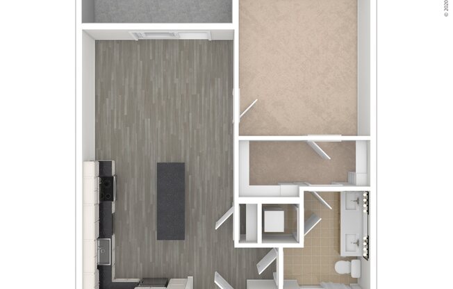 1 bed, 1 bath, 654 sqft, $1,736