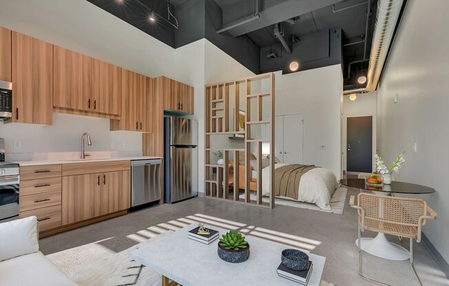 Studio, 1 bath, 405 sqft, $925, Unit The Lofts-166