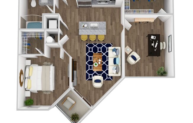 1 bed, 1 bath, 872 sqft, $2,295, Unit 4-211