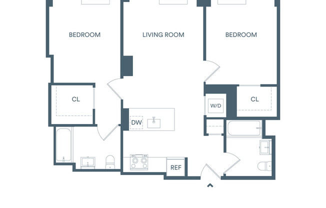 2 beds, 2 baths, $4,599, Unit 707N