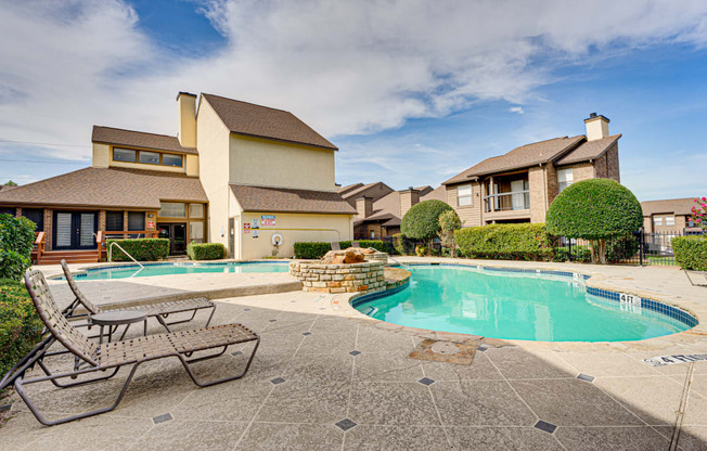 Swimming Pool With Sparkling Water at Woodland Hills, Texas