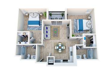 2 beds, 2 baths, 980 sqft, $2,795
