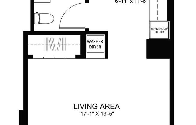 Studio, 1 bath, 477 sqft, $3,149