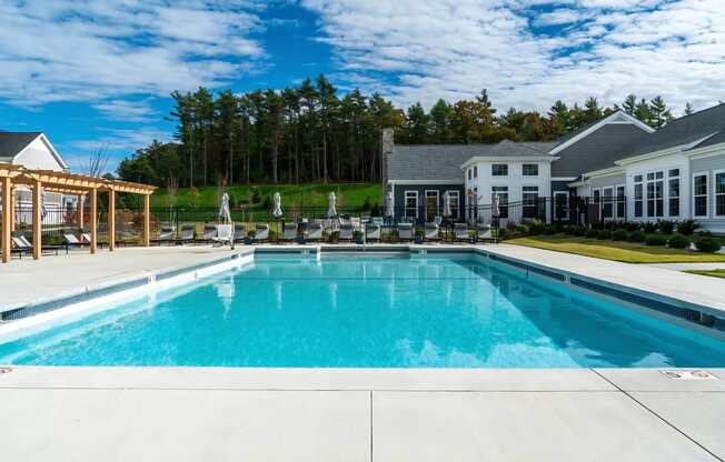 Outdoor Pool with Lounge Seating