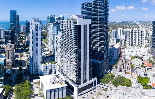 Completed remodeled large 3 bed 3 bath + den in Brickell with stunning city and water views.