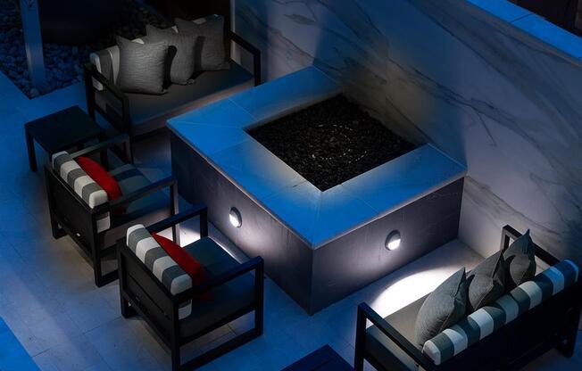 Fire pit at Kinley West LA, California