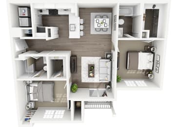 2 beds, 2 baths, 1,010 sqft, $1,550