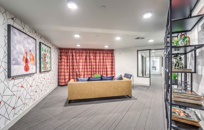 Social Lounge and Gaming Area with sofa and tv at arte apartments