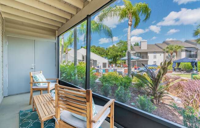 Apartment Patio at Enclave on East, Florida