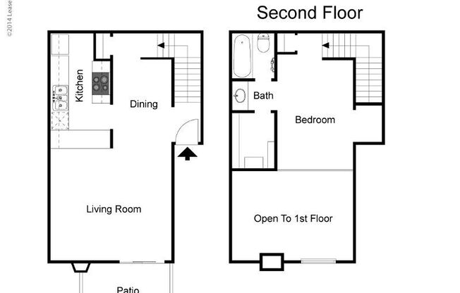 1 bed, 1 bath, 717 sqft, $1,425