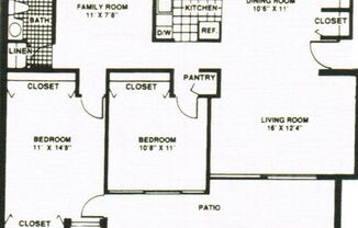 2 beds, 1 bath, 1,100 sqft, $1,299