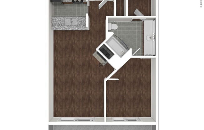 1 bed, 1 bath, 740 sqft, $1,210