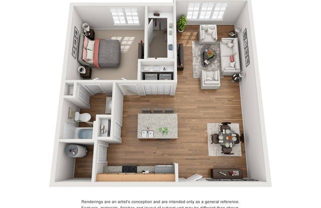 1 bed, 1 bath, 859 sqft, $1,723