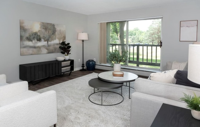 Modern Living Room at Audenn Apartments, Bloomington, 55438