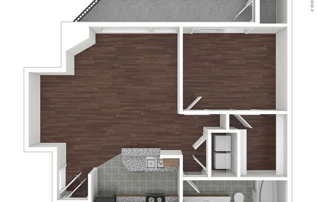 1 bed, 1 bath, 753 sqft, $1,205