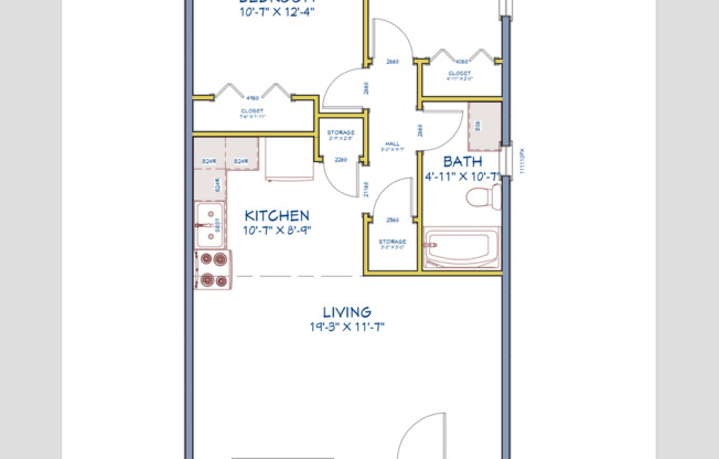 2 beds, 1 bath, 736 sqft, $1,245, Unit 108 SE 6th #9