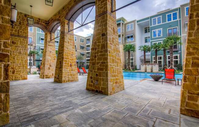 take a dip in the pool at the bradley braddock road station apartments