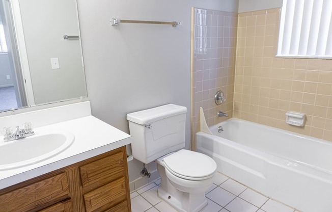 Bathroom at Carriage House Apartments in Flint, Michigan