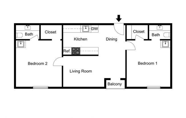 2 beds, 2 baths, 1,000 sqft, $2,248, Unit 318