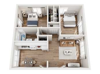 2 beds, 1 bath, 1,000 sqft, $1,680