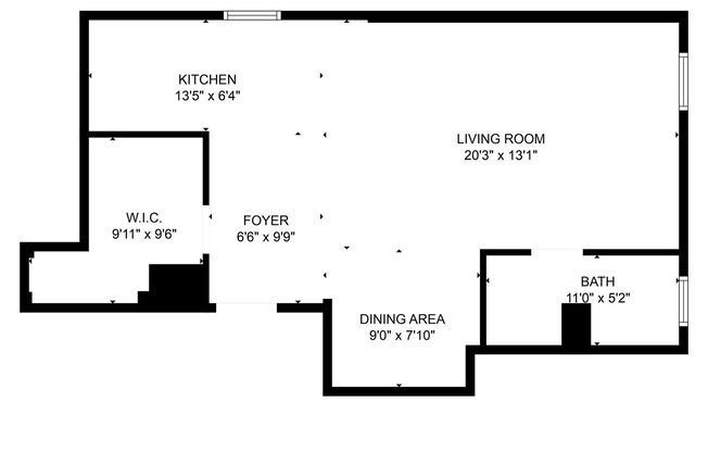 Studio, 1 bath, 345 sqft, $895, Unit 15