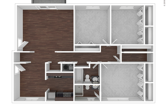 3 beds, 2 baths, 1,327 sqft, $1,455