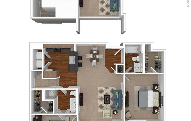 2 beds, 2 baths, 1,437 sqft, $3,161