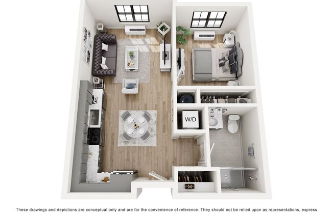 1 bed, 1 bath, 530 sqft, $2,095, Unit 407A