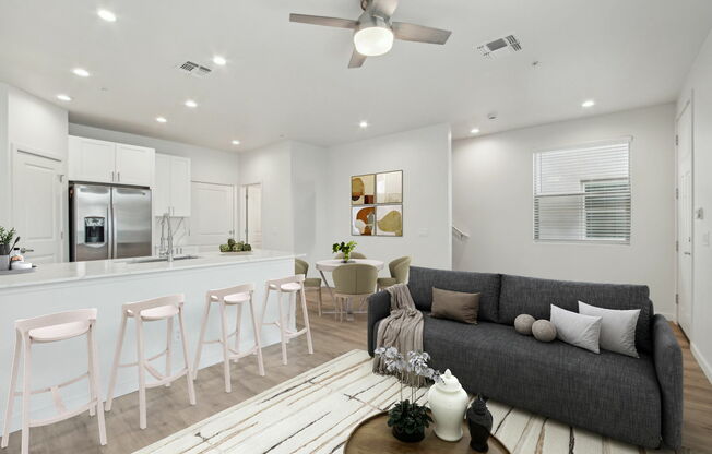 Interior Living and Kitchen