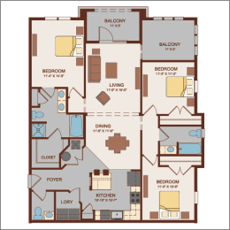 3 beds, 2.5 baths, 1,545 sqft, $1,895