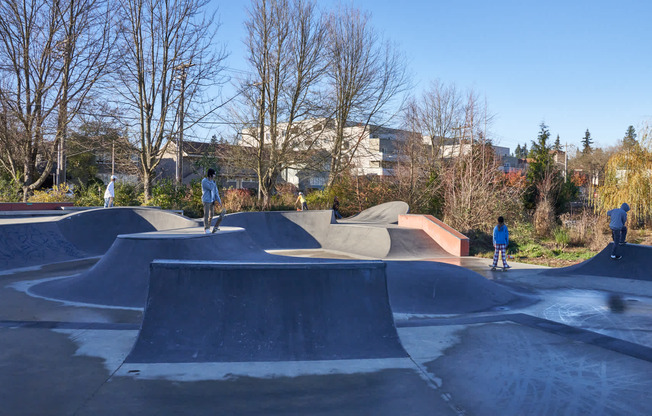 Embrace your adventurous side in the nearby skate park!