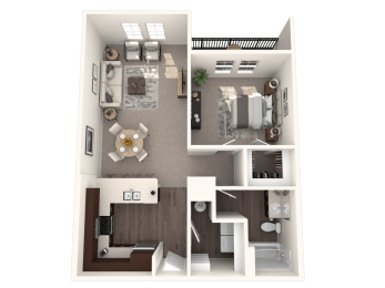 1 bed, 1 bath, 820 sqft, $1,814