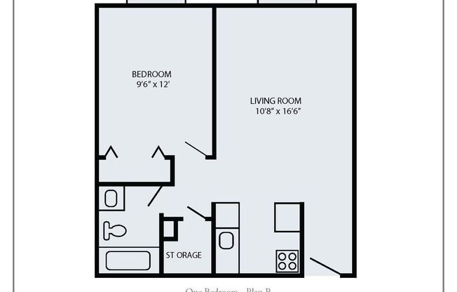 1 bed, 1 bath, 460 sqft, $1,180, Unit #303