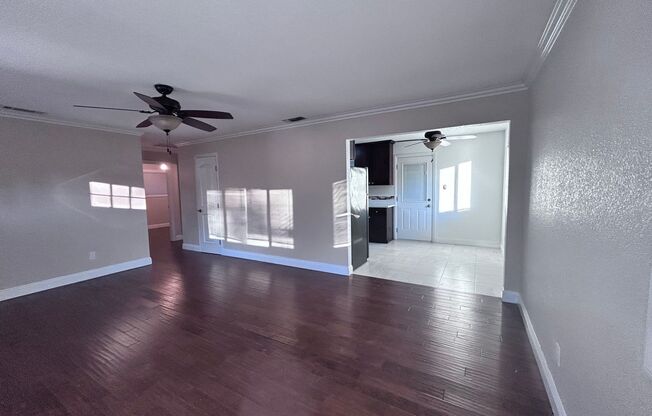 Two Bedroom One Bathroom Home with Two Car Garage