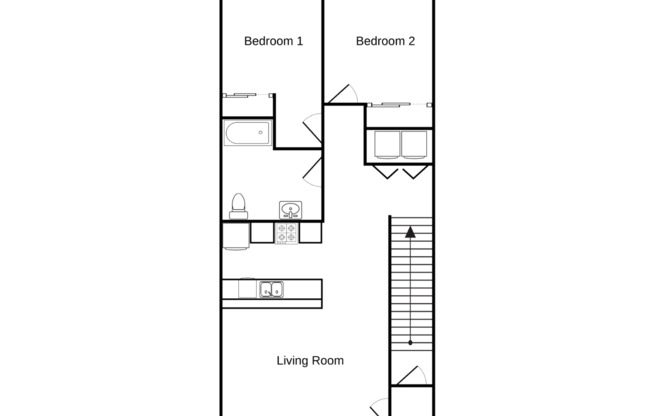 2 beds, 1 bath, 1,019 sqft, $1,345, Unit ST 1419-07