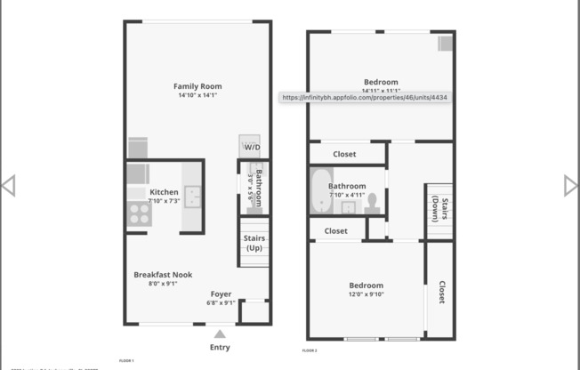 2 beds, 1.5 baths, 1,150 sqft, $1,350, Unit 2-009