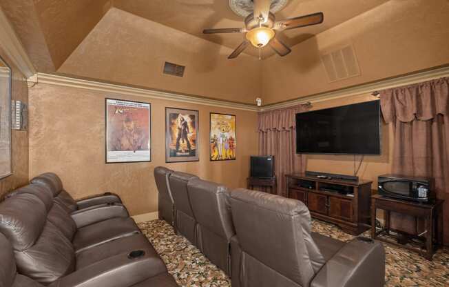 Theater Room at Scottsmen Apartments, Clovis, 93612