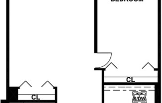 1 bed, 1 bath, 475 sqft, $4,000, Unit 4W