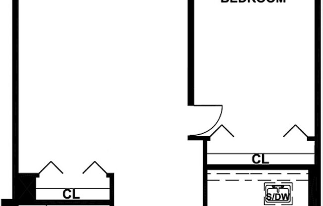 1 bed, 1 bath, 475 sqft, $4,000, Unit 4W